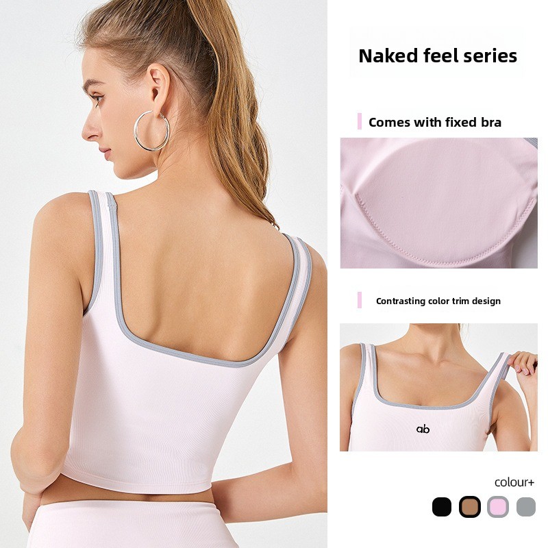 Women Summer Ribbed Yoga Tank  - Minimizer Bra Women review and price